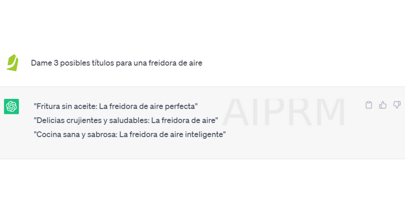 Ejemplo títulos ChatGPT