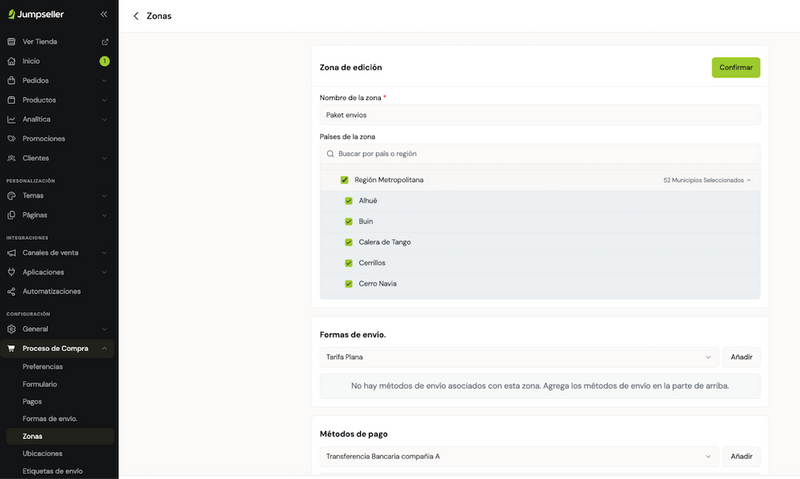 Jumpseller añadir webhook