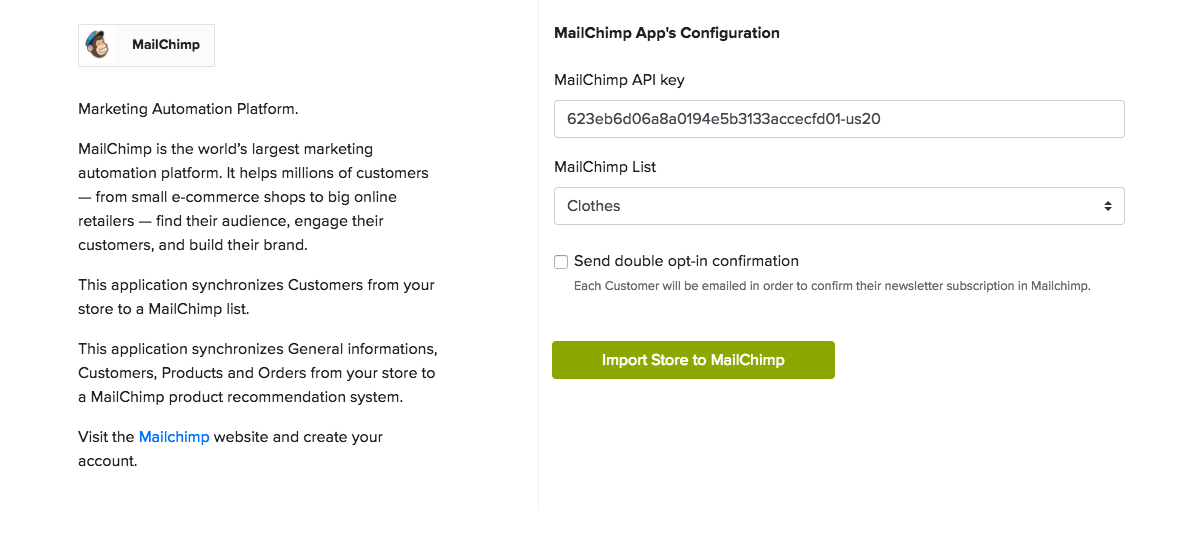 MailChimp Abandoned Order Email