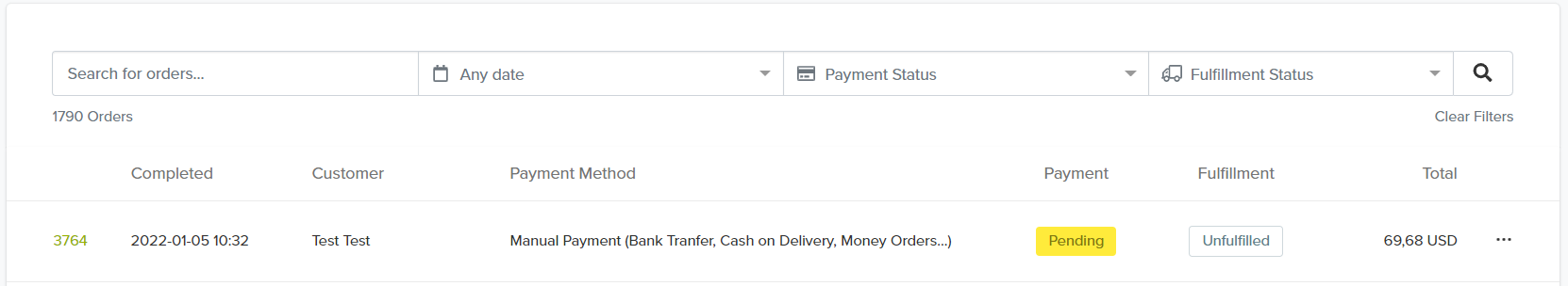 all orders