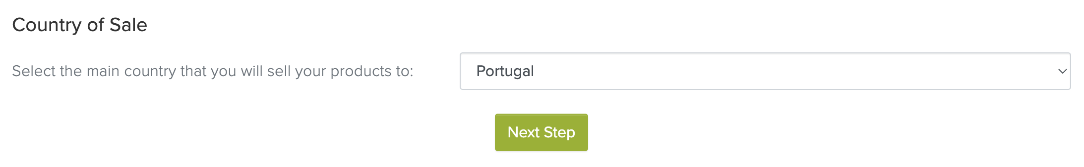 Country of Sale
