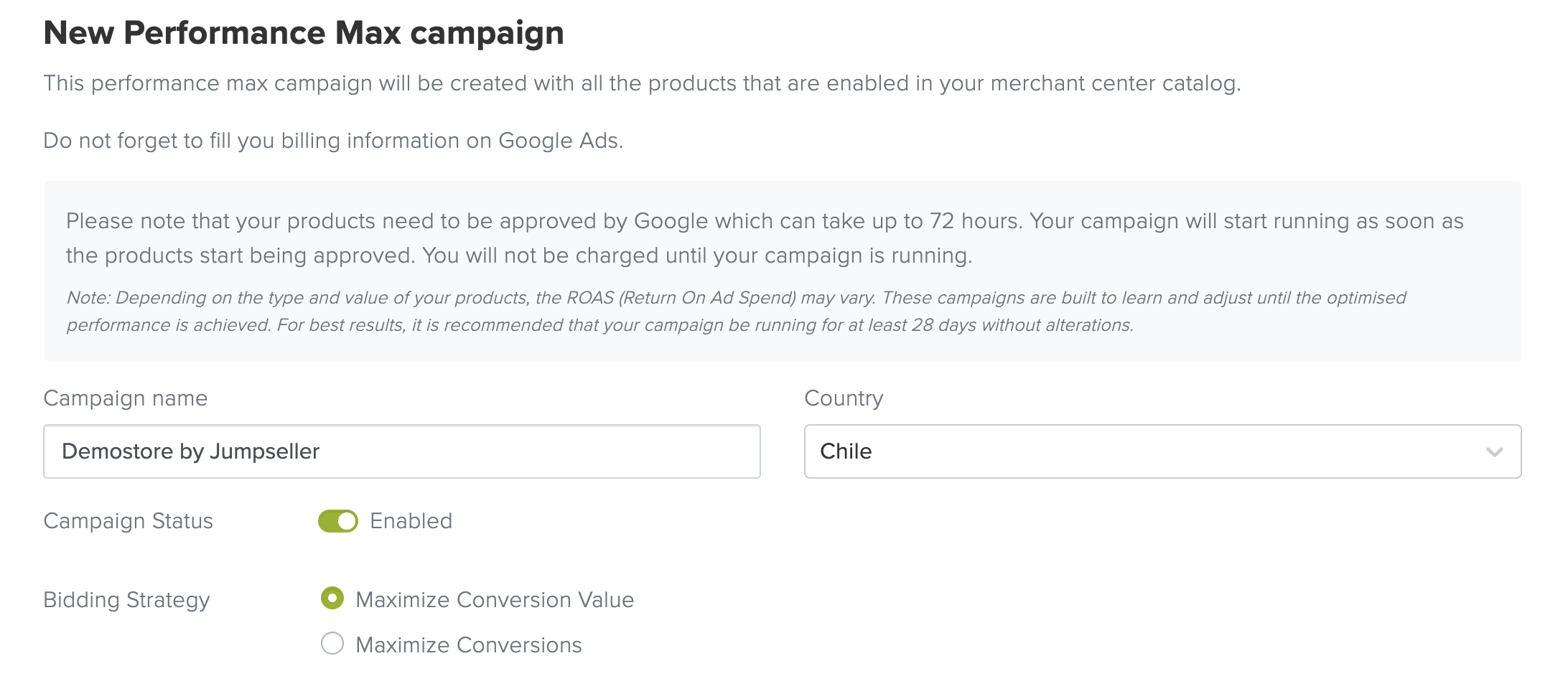 Create Campaign