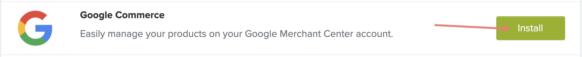 Google Commerce Install