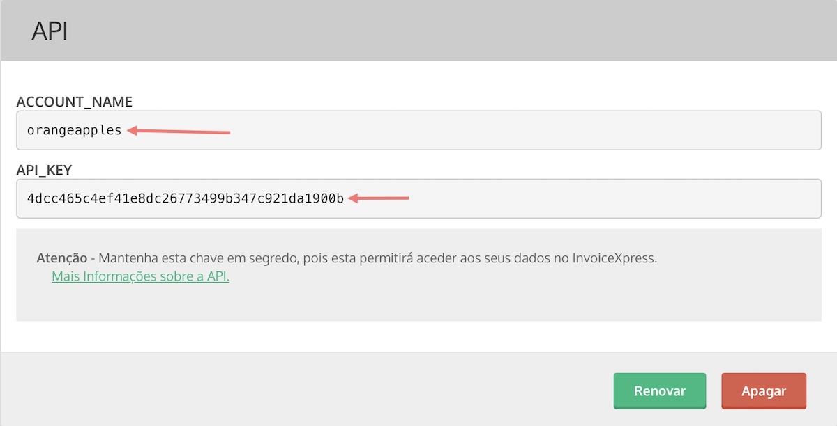 api key