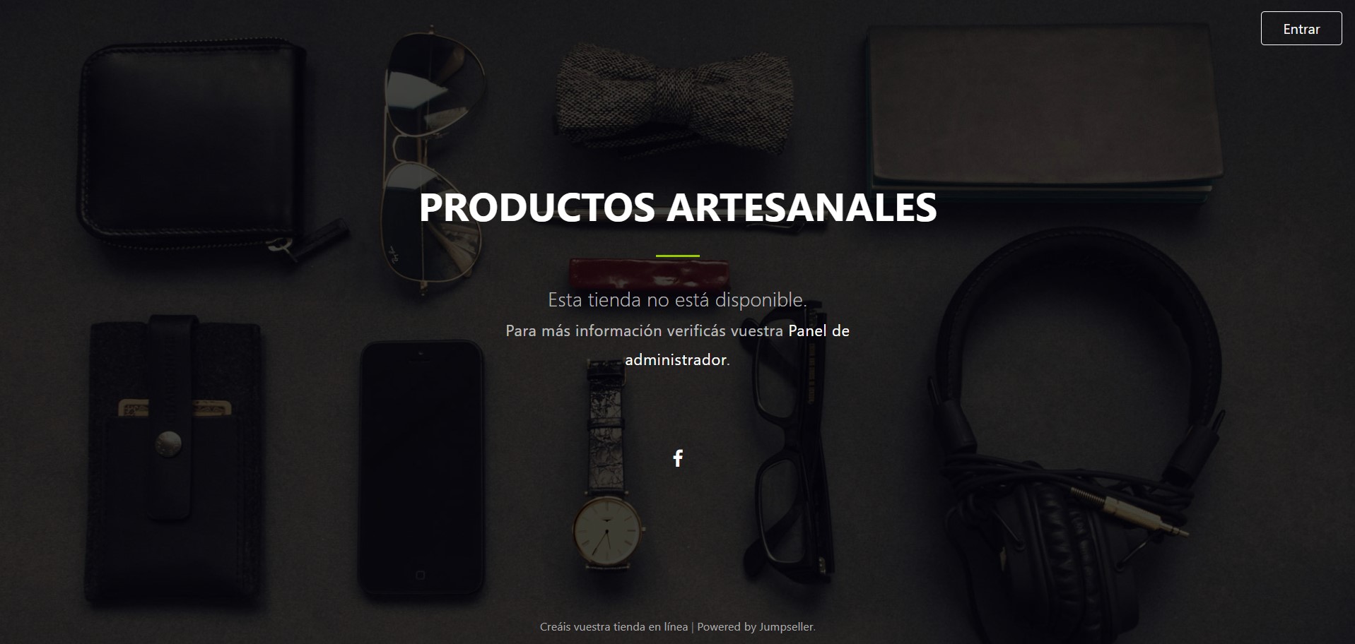 tienda deshabilitada sin mensaje